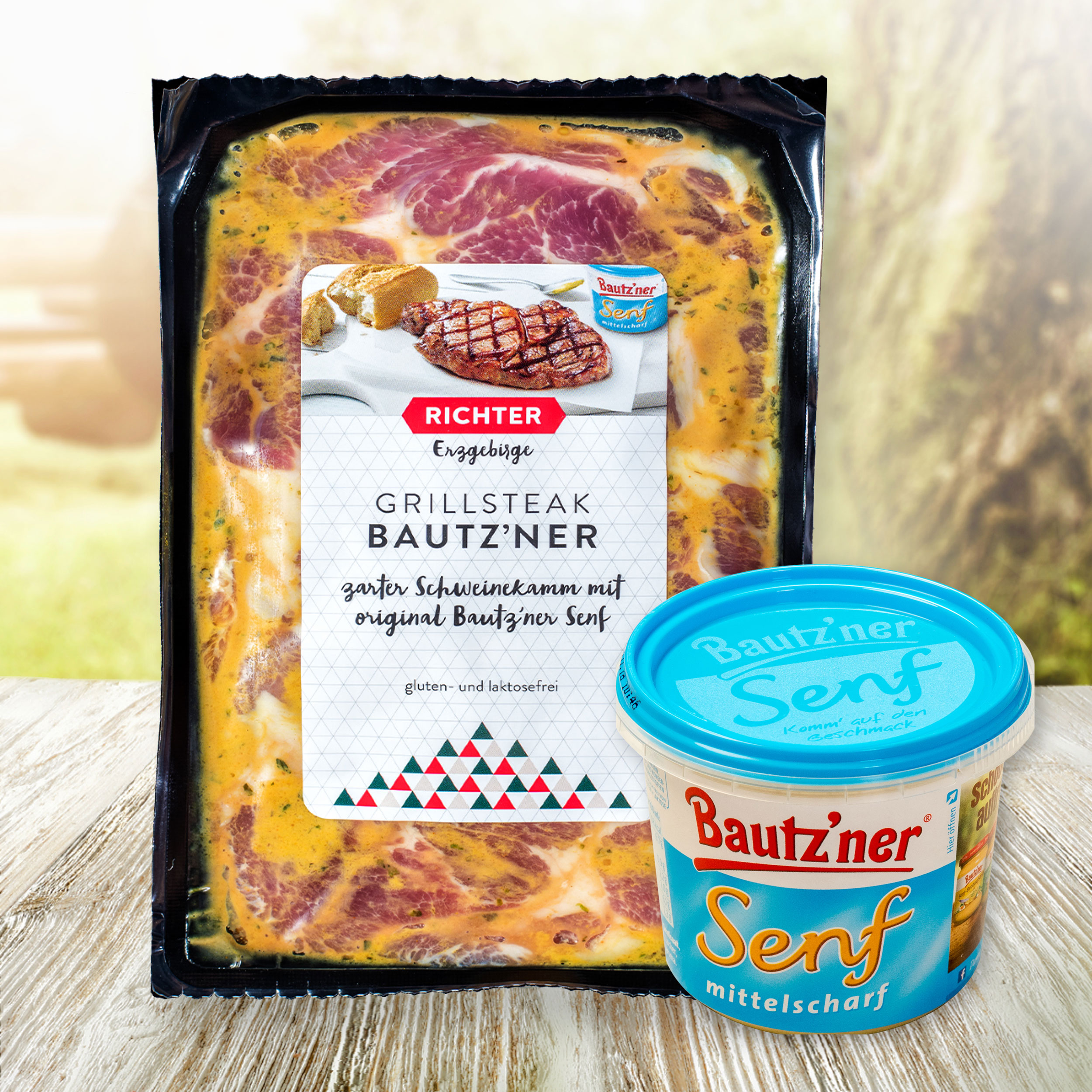 Grillsteak Bautzner Senfmarinade