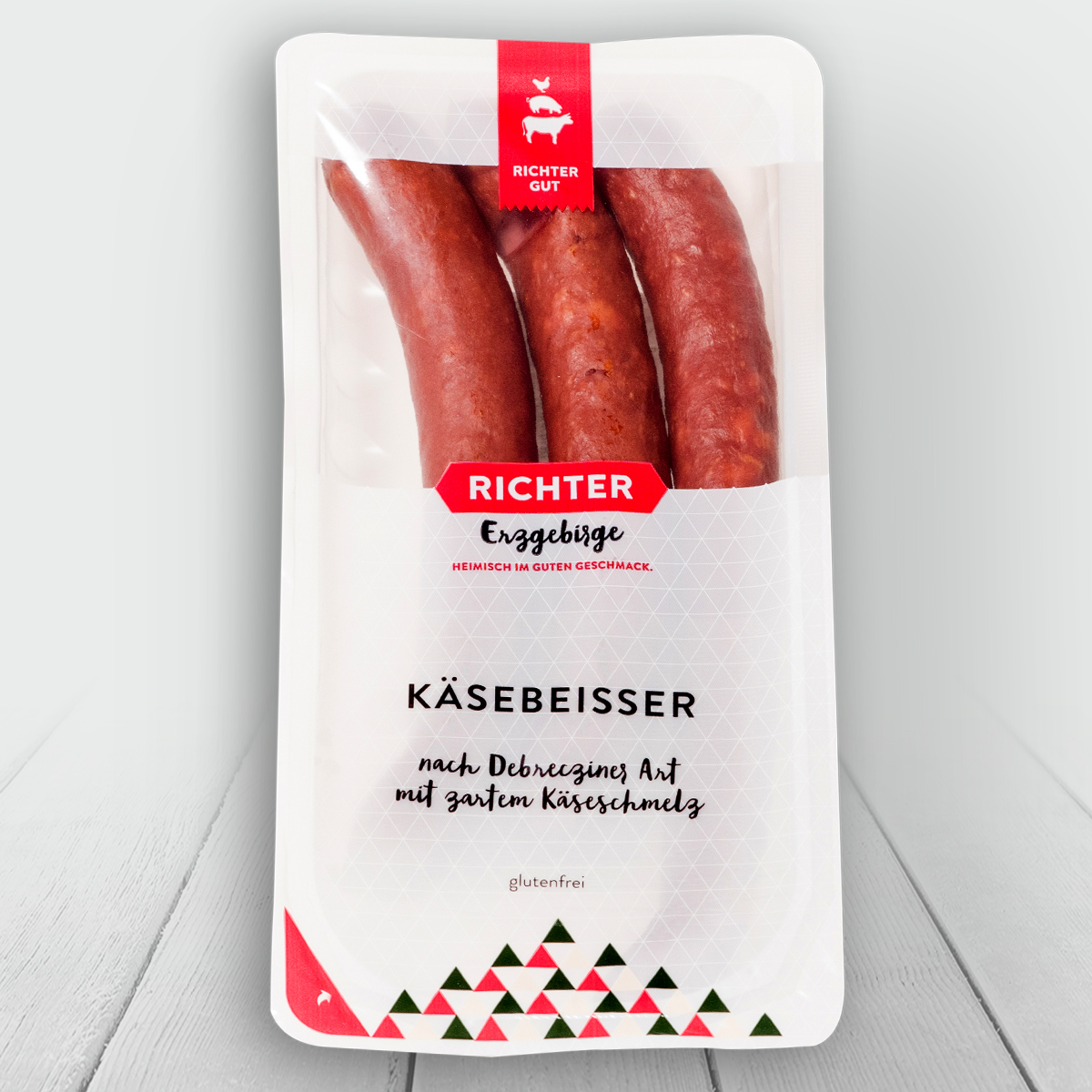 Käsebeisser in Verpackung