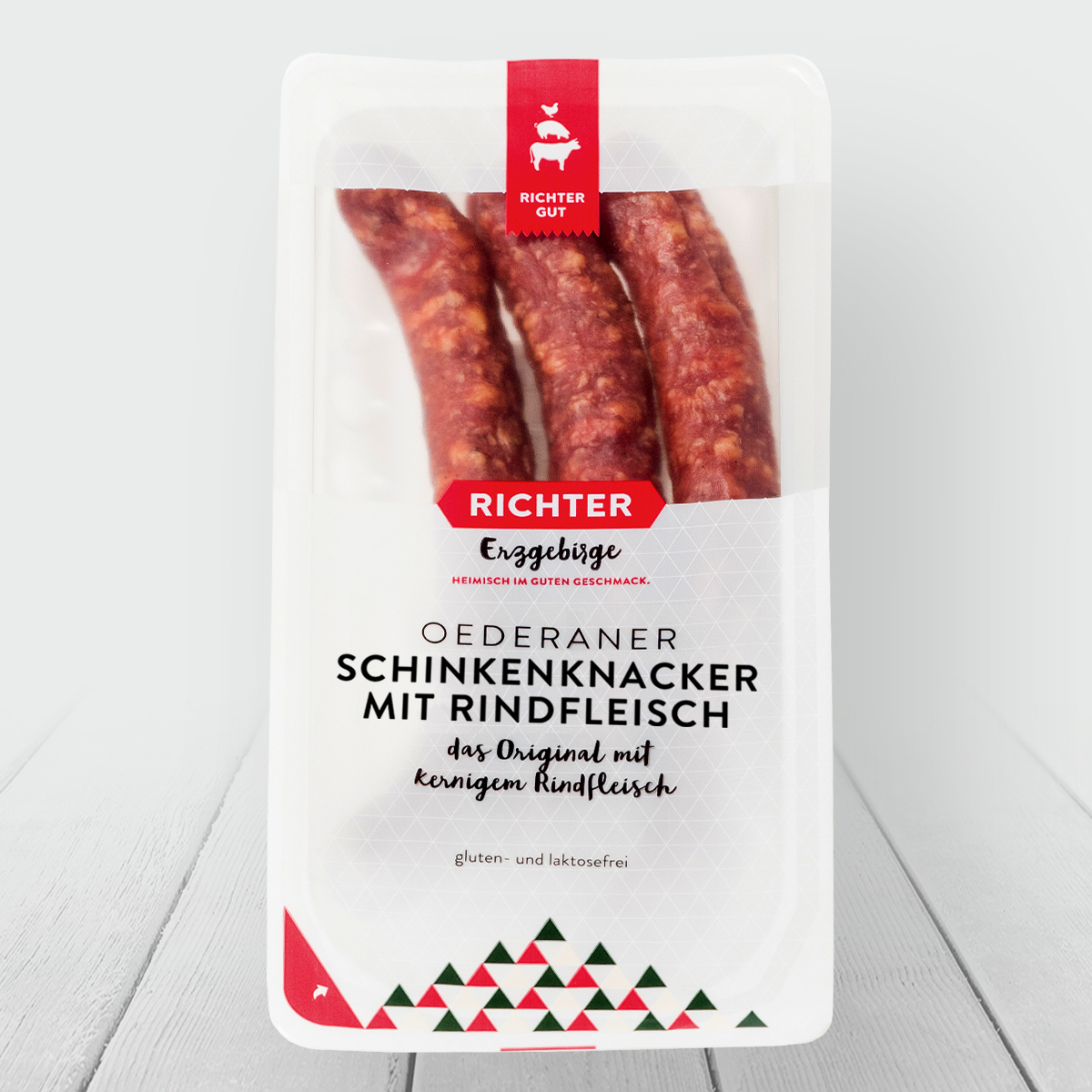 Oederaner Rindfleischknacker Verpackung