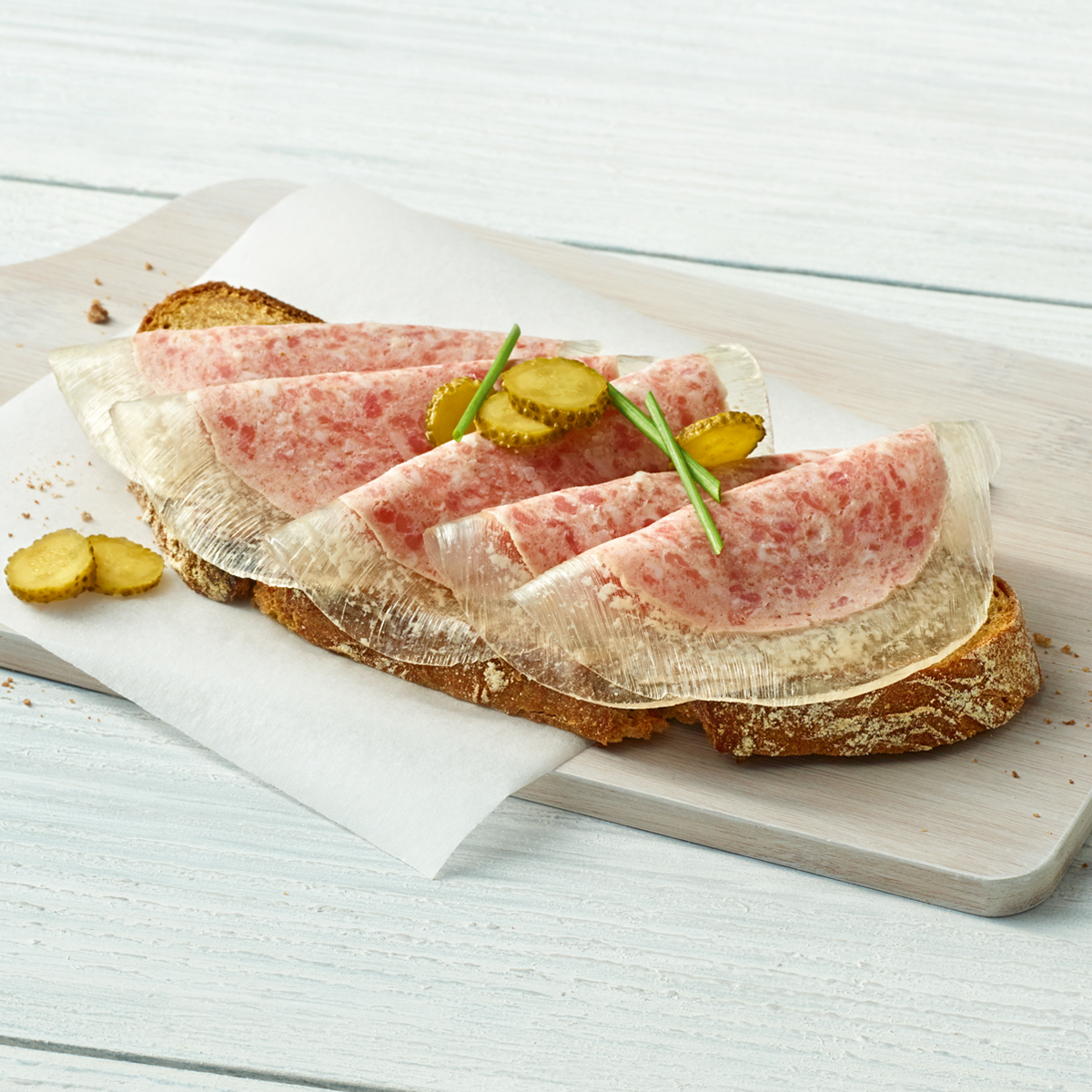 Brot mit Oederaner Frühstücksfleisch
