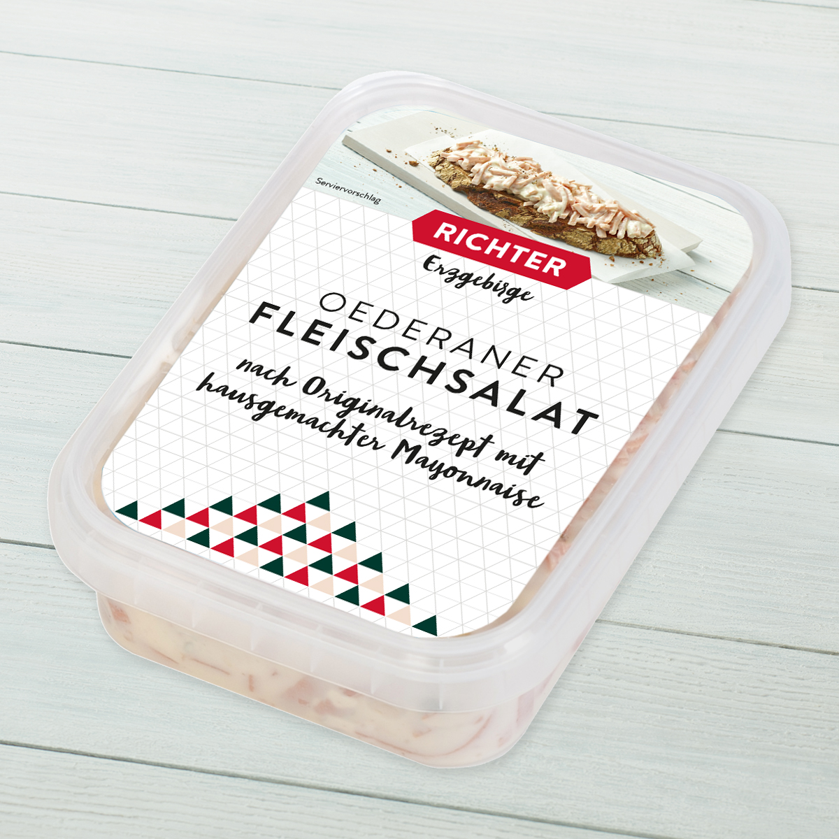 Oederaner Fleischsalat Verpackung